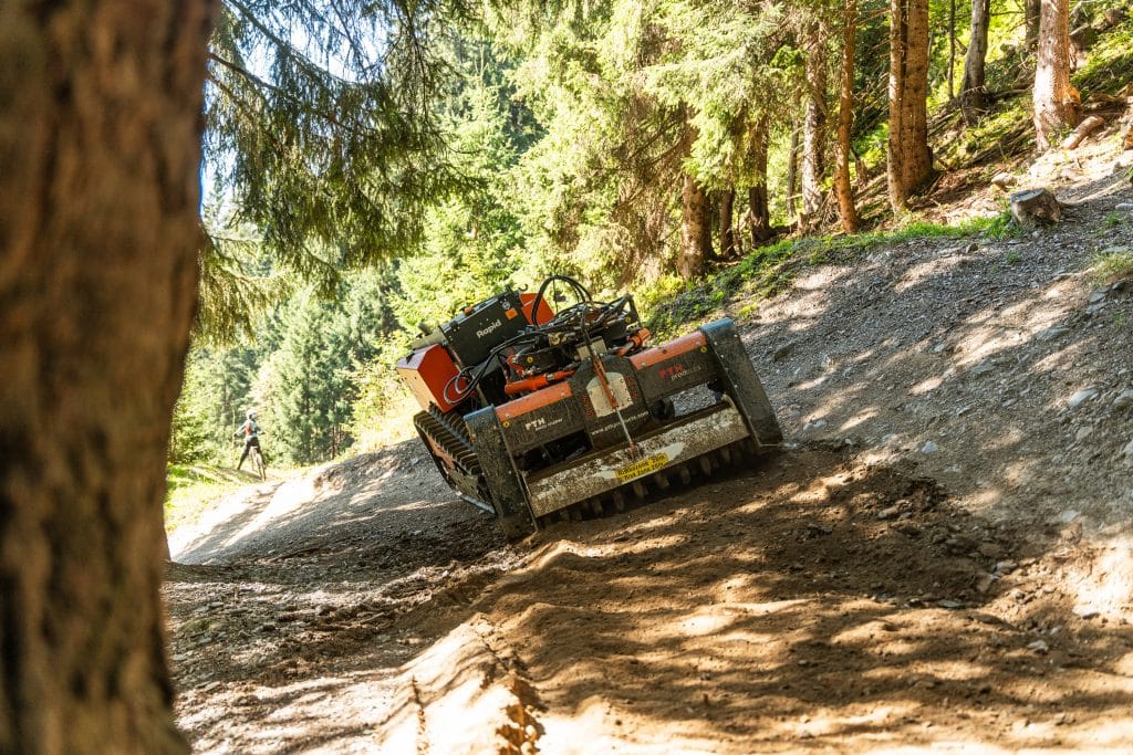 PTH MicroCrusher Trail Milling the path