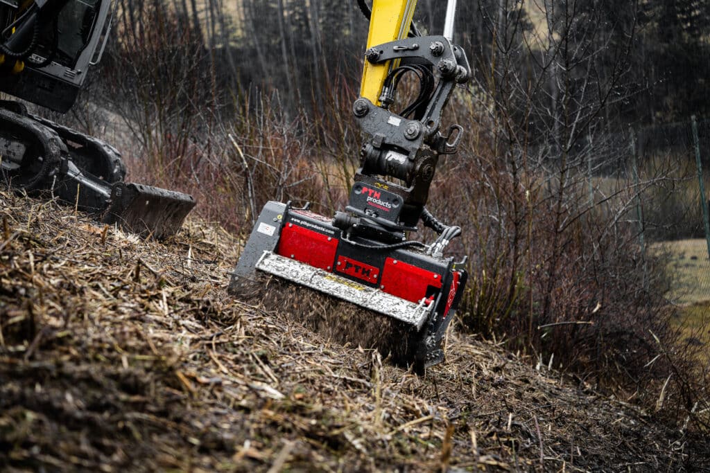 Systematic slope maintenance. Milling instead of mulching.